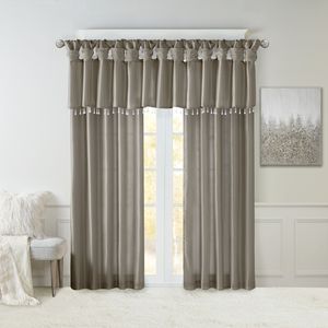 Mantovana leggera in finta seta con perline in peltro 50x26 "tende e mantovane - Product Image 5