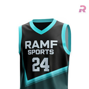 Ventes en gros de maillots de basket-ball respirants de haute qualité, sublimés, grande taille, personnalisés, 100% polyester, toutes les équipes - Product Image 4