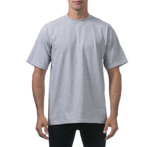 Camiseta Básica Unisex de Corte Relajado para Hombre, de Poliéster/Algodón de Alto Gramaje, Cuello Redondo, Manga Corta, con Logotipo Estampado en la Parte Delantera, Tejido Worsted - Product Image 1