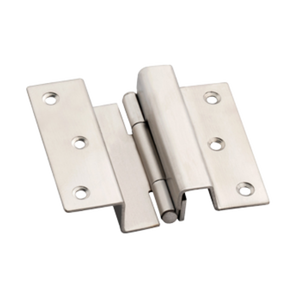 Charnière de porte d'armoire en acier inoxydable poli de 1,8 mm d'épaisseur, semi-couvrante, robuste, antirouille, pour meubles de cuisine - Product Image 1