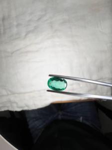 En gros, Pierre précieuse émeraude naturelle colombienne de 1,46 ct, taille poire, verte, transparente, à jeu de couleurs, pour bague et pendentif - Product Image 1