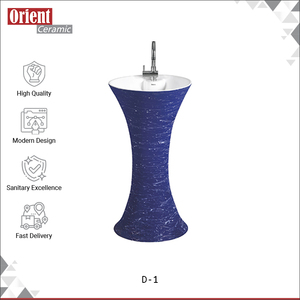 Worldwide Selling Top Notch Quality Home Bathroom Use Sanitary Ware White Ceramic Wash <b>Basin</b> Pedestal from India - Product Image 2