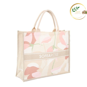 Bolsa de Yute Promocional Personalizada con Impresión, Bolsa Reutilizable Ecológica para Negocios - Product Image 2