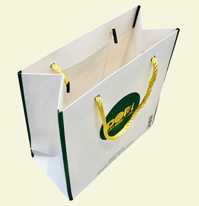 Wholesale Ivory Premium Self-Erecting Customizable Corrugated Board <b>Gift</b> Paper Bag 36 Model Number Convenient Handle Made - Product Image 1