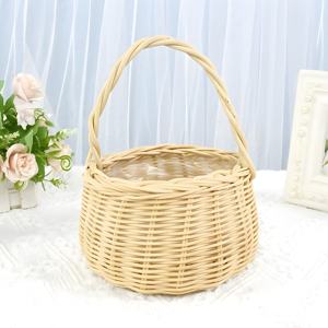 Venta caliente cesta de flores de ratán precio competitivo cestas de regalo de mimbre hechas a mano únicas para flores - Product Image 4