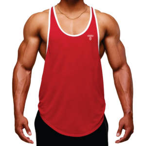 100% haute qualité premium coton 240gsm coupe ample sans manches débardeur pour hommes Logo personnalisé respirant tricoté Style décontracté - Product Image 6