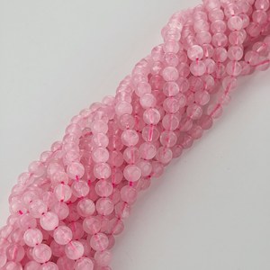 Wholesale 4mm 6mm 8mm Natural Madagascar Rose Quartz Loose Gemstone Beads for Jewelry Making for Decorative Accessories - Product Image 6
