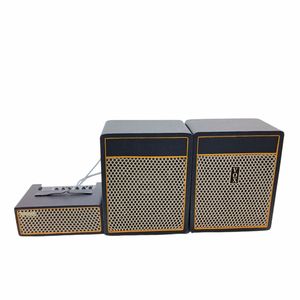 Mini haut-parleur Bluetooth au design vintage, revêtement en bois MDF, cuir synthétique argenté V-ox - Product Image 6