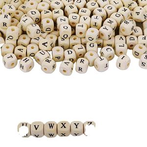 ลูกปัดตัวอักษรไม้260ชิ้นสำหรับกำไลข้อมือสีหัวใจทำด้วยมือสินค้าอินเดียดีไซน์ทันสมัย - Product Image 1