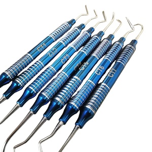 Spatule de remplissage en résine composite dentaire à manche creux, ensemble esthétique de 7 pièces, manuelle, stérilisable, en acier inoxydable, CE ISO dentaire - Product Image 4