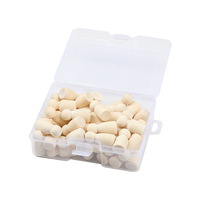 Figurines en bois naturel de petite taille, poupées en bois peintes pour enfants, ensemble de figurines masculines et féminines de 35 mm, en boîte