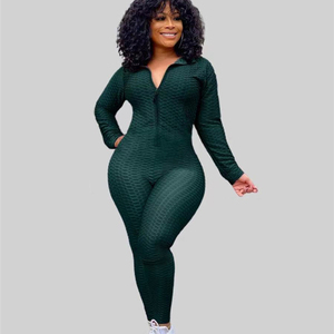 Ensemble de survêtement à capuche en tricot noir pour femmes, manches longues, couleur unie, style sportif, respirant, en spandex et polyester, une pièce - Product Image 2