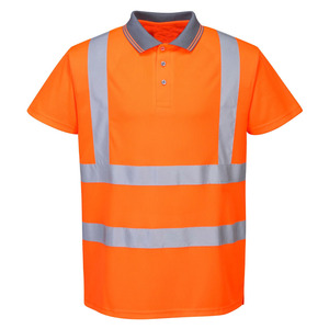 Camiseta Polo de Seguridad de Poliéster con Diseño Personalizado para Hombre, Ropa de Seguridad Reflectante de Alta Visibilidad Personalizada de Fábrica, Alta Calidad - Product Image 4