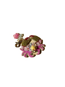 Beautiful <b>White</b> Keychain for gift And wedding gift keychain <b>Handbag</b> keychain from India - Product Image 5