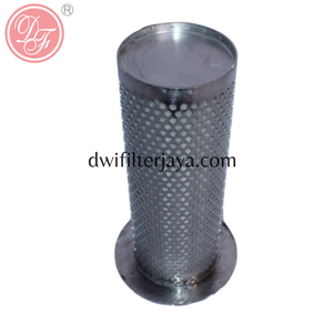 Cilindro de filtro de malla de alambre perforado de acero inoxidable con 99% de eficiencia, malla de agujero redondo con cúpula y técnica de soldadura - Product Image 5