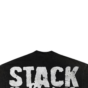<b>Men's</b> Black Cotton Knitted Formal T-Shirt Short Sleeve <b>Turtleneck</b> Regular Fit Printed Front Logo Street Style Letter Pattern - Product Image 4