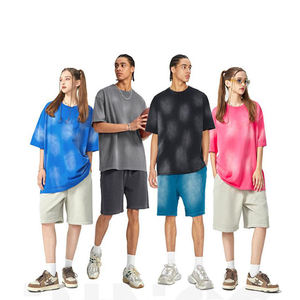 T-shirt de haute qualité, sérigraphié, délavé à l'acide, coupe ample, 100% coton, effet Monkey Wash, style streetwear - Product Image 6