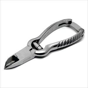 Coupe-cuticules professionnel en acier inoxydable avec poignée plate, outil de coupe de précision pour ongles, qualité salon, manucures et pédicures - Product Image 1