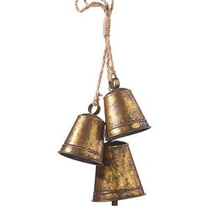 Juego de Campanas de Metal de Diseño Moderno, 3 Campanas Armoniosas para Árbol de Navidad, Decoración Rústica Ecológica Hecha a Mano para el Hogar, Tamaño y Logotipo Personalizables - Product Image 4