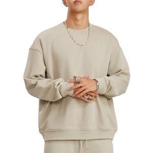 เสื้อฮู้ดดี้ผู้ชาย หนัก 400 กรัม ผ้าฝ้าย 100% กันยับ คอกลม ผ้าฟลีซ ทรงหลวม ใส่สบาย สำหรับฤดูใบไม้ร่วง - Product Image 1