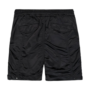 <b>Black</b> Color Men's Summer Casual Solid Nylon <b>Shorts</b> Eco Friendly With Pockets For Sport Workout Gym <b>Beach</b> Use - Product Image 1