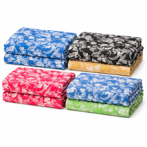 Tissu popeline imprimé, peigné, tissé, léger, respirant, absorbant l'humidité, biologique et écologique pour vêtements et robes - Product Image 1