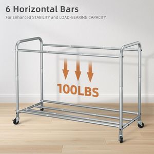 Cesto Portabiancheria a 4 Scomparti da 180 L (47,5 Galloni) con Ruote, Pratico per Separare e Organizzare il Bucato - Product Image 3