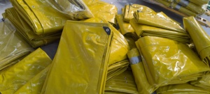 UV Stabilized PE Heavyweight 250gsm Tear-Resistant Tarpaulin <b>Fabric</b> <b>Waterproof</b> Plain Style <b>for</b> Various Purposes - Product Image 4