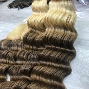 2024 Linu Hair para Ombre 613 Brown Venta caliente Deep Wave SDD Peluca de cabello humano con color caliente Nueva colección Extensiones de cabello - Product Image 3