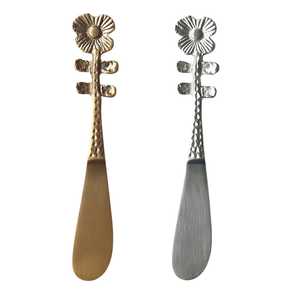 Royal Knife Fork <b>Spoon</b> Flower Handle Hammered Handwork Cutlery Set - Product Image 1