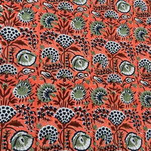 Indian Handmade Block Floral Print Eco-Friendly Cotton Washable Durable <b>Tablecloth</b> Fine Dining Decor <b>Rectangle</b> Cover Customized - Product Image 5