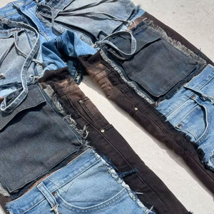 Men Streetwear Baggy Jeans Trousers Cross <b>Hip</b> Hop Men's Loose Pants Women Oversized Boyfriend Jeans Denim Jeans - Product Image 4