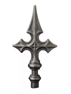 Decorative Wrought Iron Spear Finial <b>Fence</b> <b>Top</b> Cast Metal Gate Ornament Railing Pointed <b>Spike</b> Baluster Cap Eco-Friendly Easily - Product Image 2