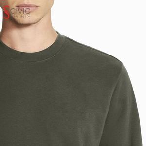 เสื้อสเวตเตอร์สตรีทโอเวอร์ไซส์ผ้าฝ้ายเสื้อสเวตเตอร์เปล่าสำหรับผู้ชายเสื้อผ้าแฟชั่น - Product Image 3