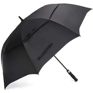 Parapluie de golf Large 58/62/68 pouces Parapluie de golf à ouverture automatique Extra Large Oversize Double Canopy Vented Umbrella Windproof