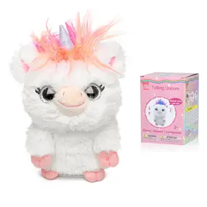 Children Pet Battery-Powered Electronic Talking Unicorn Interactive Plush Toy For Kids Gift