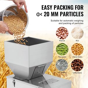 Dosatrice Automatica per Particelle 0.022 2.2 Lbs/10 1000g con Tramoggia di Pesatura in Acciaio Inossidabile e Pedale per Confezionamento Lattine - Product Image 2