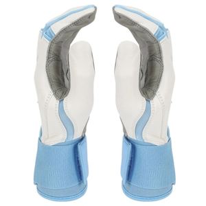 Gants de gardien de but en cuir de haute qualité à prix de gros, couleur unie, respirants, pour le football – Vente chaude - Product Image 5