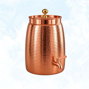 Distributeur d'eau en cuivre martelé avec robinet en laiton, style vintage, pour la maison, en cuivre authentique - Product Image 5