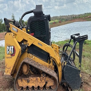 For 299D3 Front Loader Compact Track Loader <b>Mulcher</b> Attachment Heavy Duty Skid Steer Machine for Forestry Land Clearing High - Product Image 1