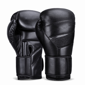 Gants de boxe en cuir professionnels à lacets avec logo personnalisé pour hommes, femmes et enfants - Product Image 1