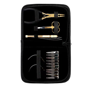 Kit de Herramientas para Extensiones de Cabello, Juego de Herramientas de Instalación de Extensiones de Cabello para Salón Profesional y Cuidado Personal del Cabello, Kit Completo - Product Image 2