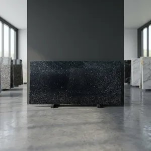 Premium Matka Black Granite Natural Polished <b>Stone</b> Slabs for Kitchen Countertops Flooring Wall Cladding and Interior Application - Product Image 2