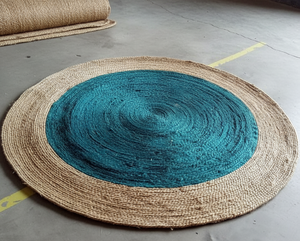 Alfombra redonda Kilim de poliéster antideslizante hecha a máquina al por mayor, estilo bohemio, tejido plano Chindi - Product Image 2