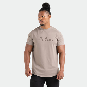 T-shirt personnalisé pour homme, surdimensionné, 100% coton jersey, non tissé, écologique, uni, décontracté, grande taille, coupe ample, logo personnalisé - Product Image 5