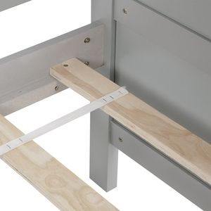 Divano letto in legno di pino con 2 cassetti grigi contenitore OLD SKU W50426286 - Product Image 6