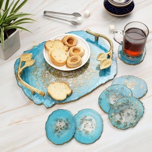 Plateau de service et plat en résine écologique faits à la main, compatibles lave-vaisselle, non toxiques, pour la cuisine et la restauration, disponibles en gros - Product Image 6