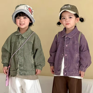 Korean Style Kids Denim Coat Boys and Girls the New Spring Autumn Children's Denim <b>Jacket</b> Retro Denim <b>Jacket</b> for Baby Coat - Product Image 5