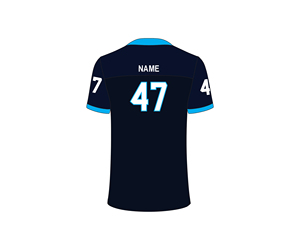 Maillots d'équipe de football noir pour hommes chemises de football américain personnalisées maillot de sport brodé cousu équipe de gros - Product Image 3