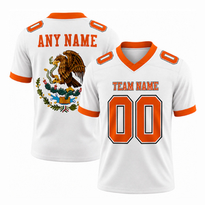 Camiseta de Fútbol Americano Personalizada con Gráfico del Águila de México, Transpirable, Ropa Deportiva para Hombre, Manga Corta, Secado Rápido - Product Image 3